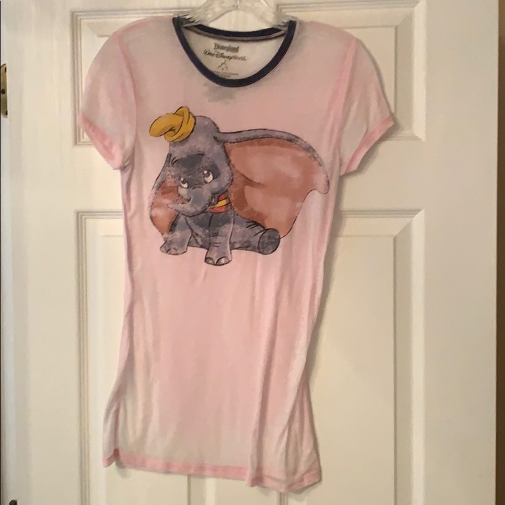Shear Pink Dumbo Scoop Neck Tee